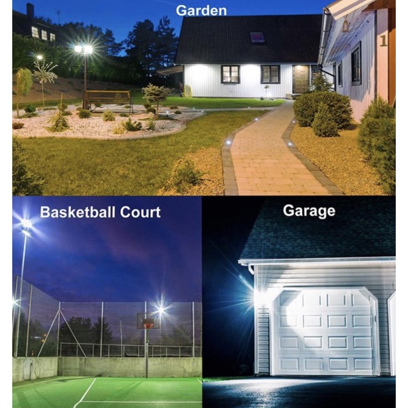 Lampu Taman 50 Watt LED Lampu Tembak Sorot Flood Light Slim