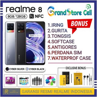 REALME 8 RAM 8/128 GB | REALME8 PRO RAM 8/128 GB GARANSI RESMI REALME INDONESIA