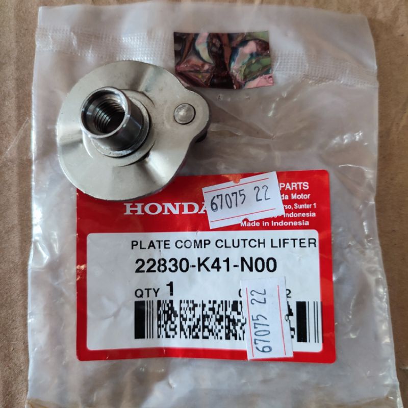 Plate Comp Clutch Lifter 22830-K41-N00 Drek Kopling Bintangan Kopling Honda New Supra X 125 FI injek