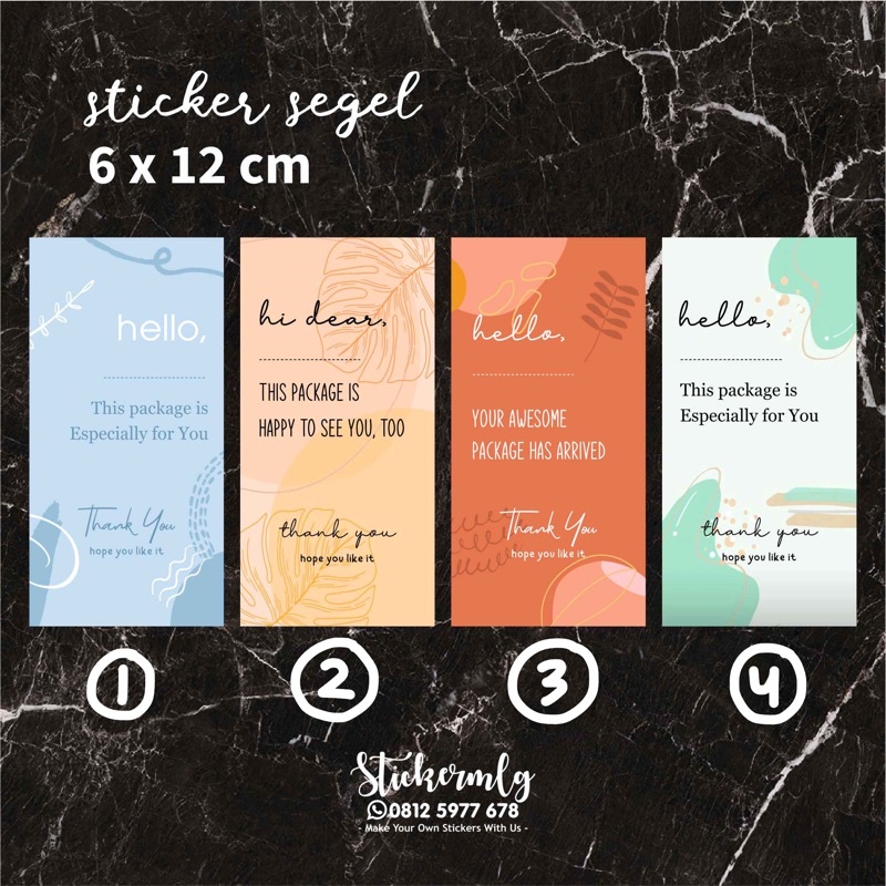

STICKER SEGEL / SEAL STIKER PACKAGING THANK YOU 03