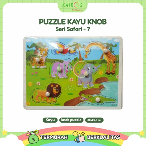 Puzzle Anak Kayu Knob Safari