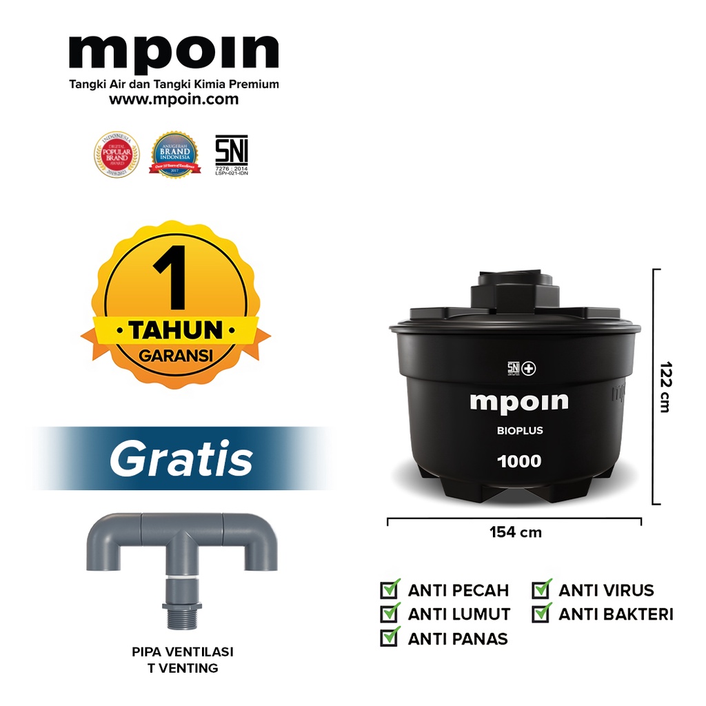 Septic Tank MPOIN BIOPLUS | Tangki Septik | Sepiteng