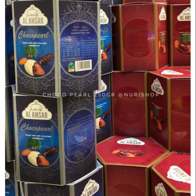 Choco Pearl Al Ansar 250gr / Choco Pearl Al Ansar Madinah / Coklat Almond