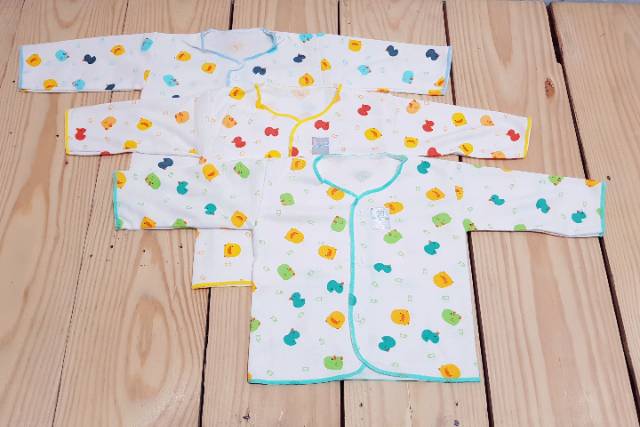 (3 Pcs) Baju Bayi SHANKUSEN Kemeja Tangan Panjang SNI Newborn 0-3 Bulan Shankusen-4