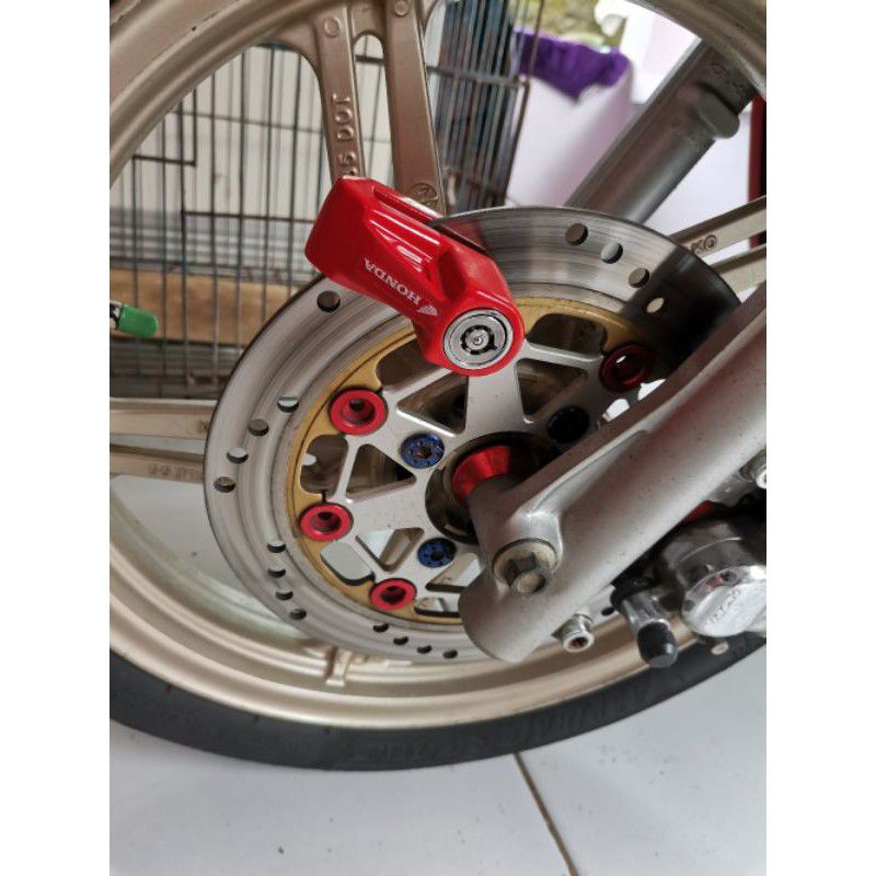 Disc Lock Gembok Cakram Motor Honda Original AHM