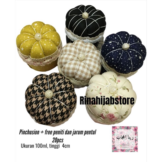 Pincushion Tempat jarum pentul peniti + Free jarum pentul dan peniti