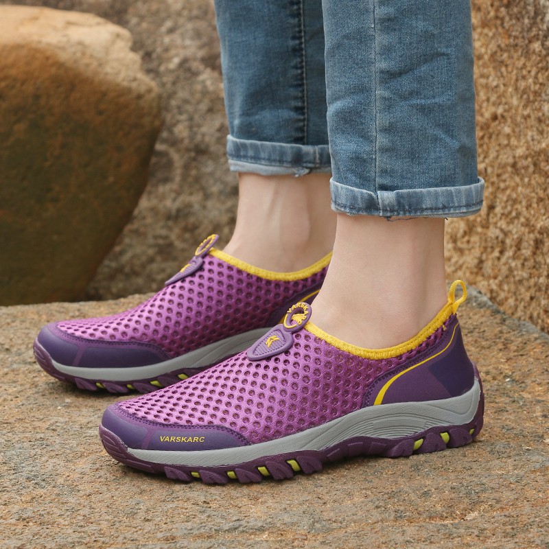 FOKU Sepatu Sneakers Wanita Terbaru Sepatu Olahraga Wanita Hiking Shoes Bernapas Non-Slip