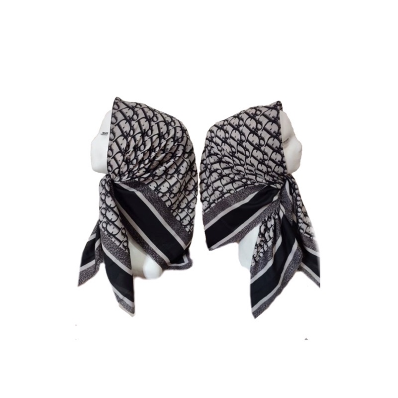 Hijab Voal Motif Dior