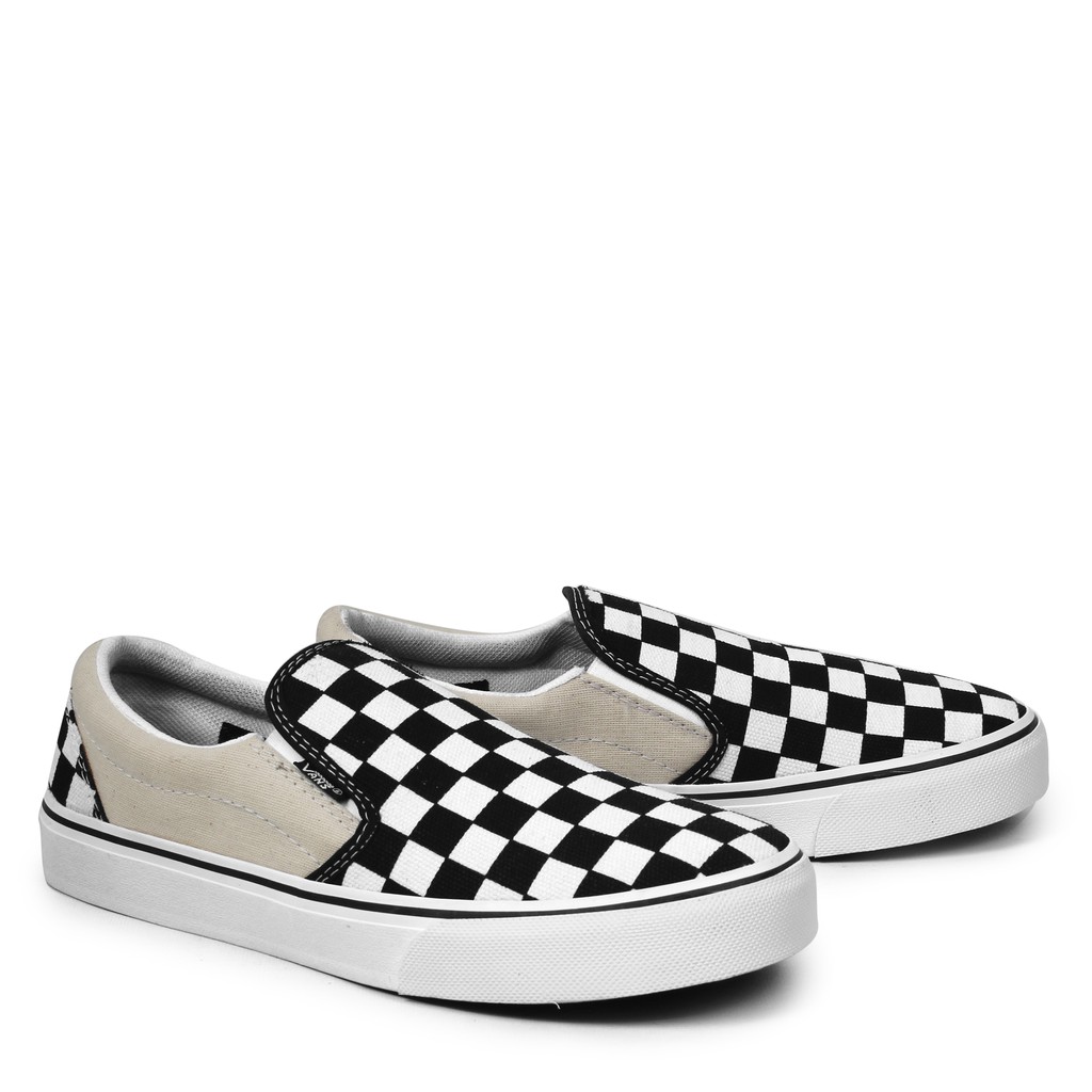 SEPATU PRIA VANS SLIP ON CATUR  KOTAK KOTAK SANTAI SEKOLAH KULIAH