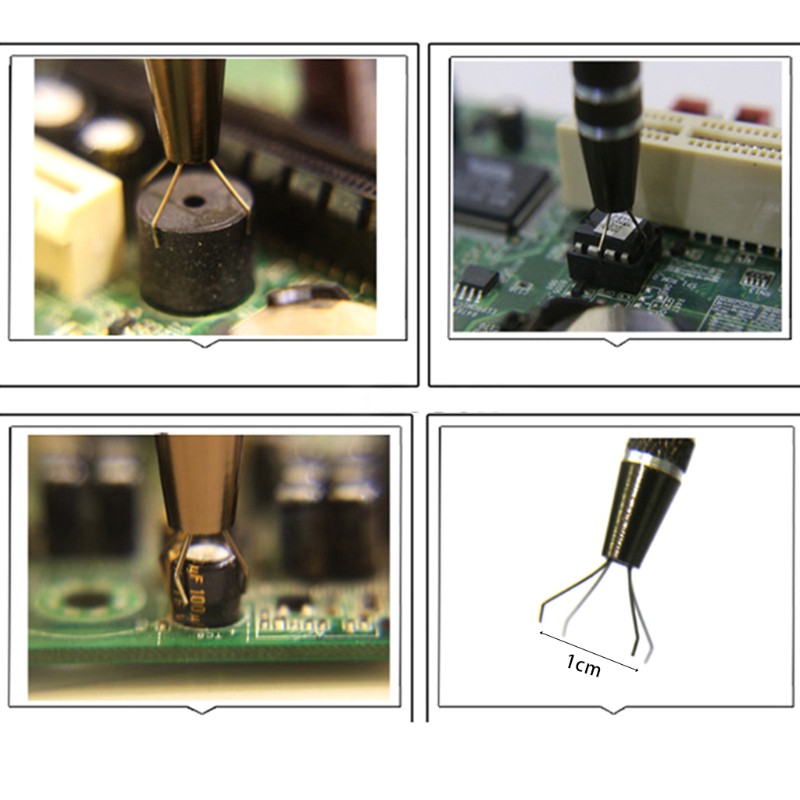 Btsg Alat Pengambil Chip Bga 4 Cakar Bahan Kawat Baja Untuk Komponen Elektronik