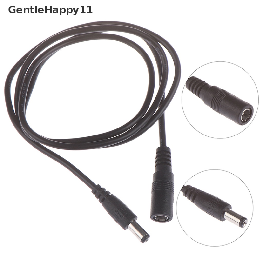 GentleHappy 5.5x 2.1mm DC 12v power extension cable cord female male for cctv camer ID