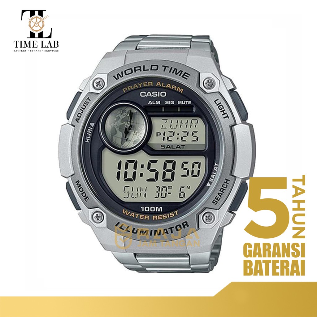 JAM TANGAN CASIO ORIGINAL CPA-100D-1A / CPA 100D 1A PRIA DIGITAL KARET