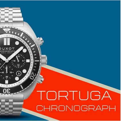 jamtangan arloji DUXOT Tortuga DX-2027-11 Chronograph Black