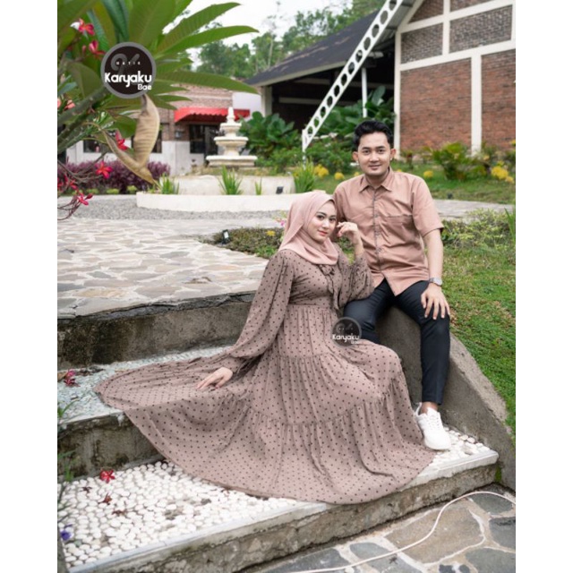 couple gamis belinda &quot;original karyaku&quot; (jual terpisah)