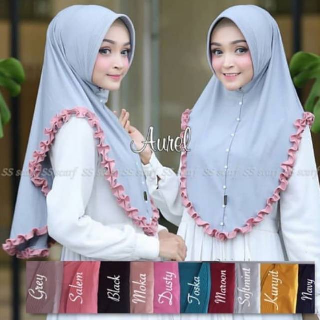 JILBAB AUREL / KHIMAR JERSEY SUPER