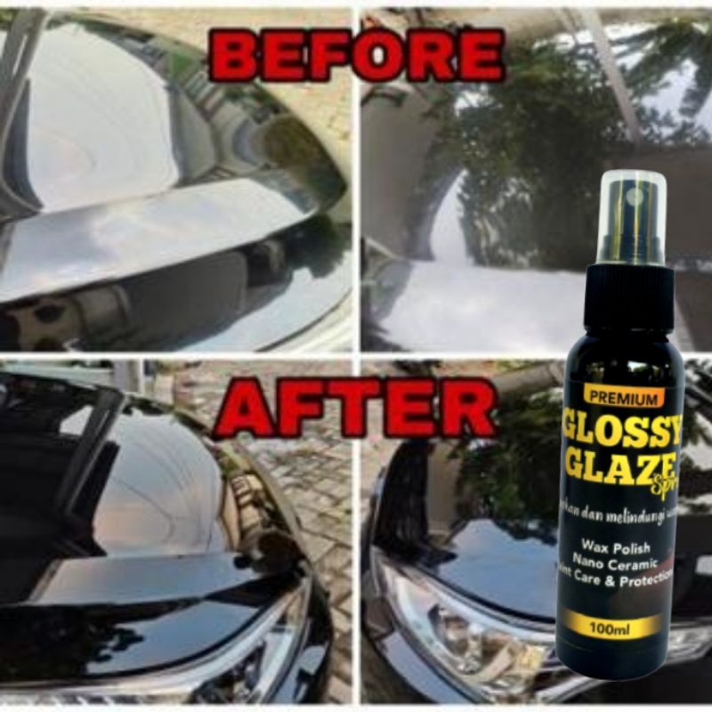 GLOSSY GLAZE Mengkilapkan, GLOSSY CLEANER Menhilangkan kerak 100ml