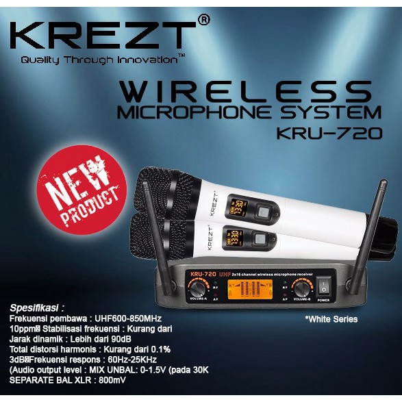 MIC KREZT KRU 720 WIRELESS ( ORIGINAL )