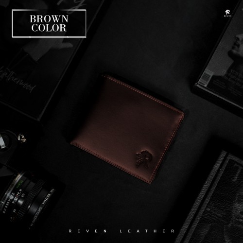 Dompet pria tanggung Reven Xavier Wallet Dompet Kulit Asli