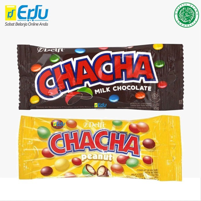 

Delfi Cha Cha Milk Chocolate Coklat Susu & Kacang 35gr