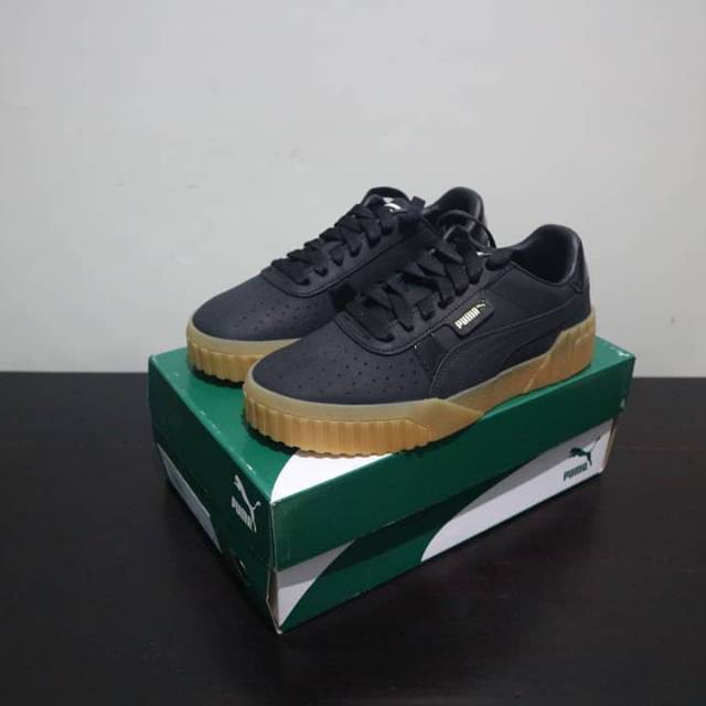 SEPATU PUMA ORIGINAL Cali Nubuck "Black"