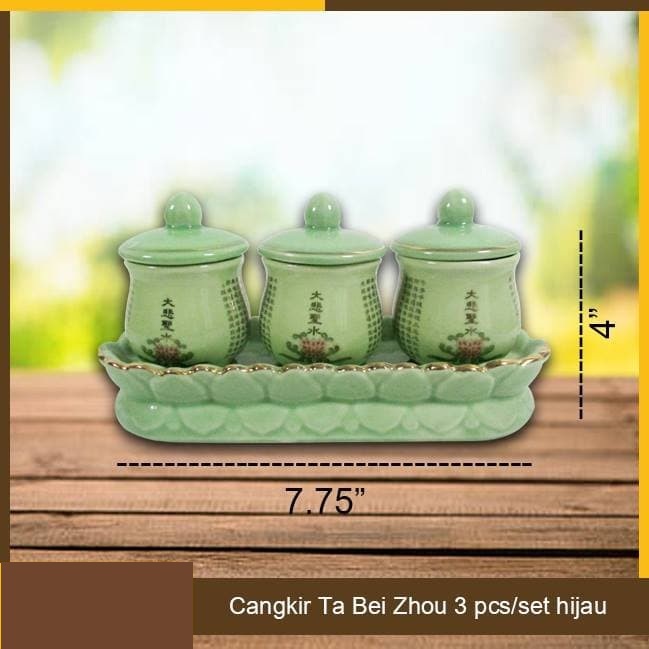 Cangkir puja sembahyang Ta Pei Cou 3 Pcs Per Set