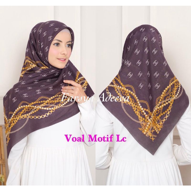 hijab koran/jilbab koran/kerudung koran/denay koran||park 1-Rantai ungu