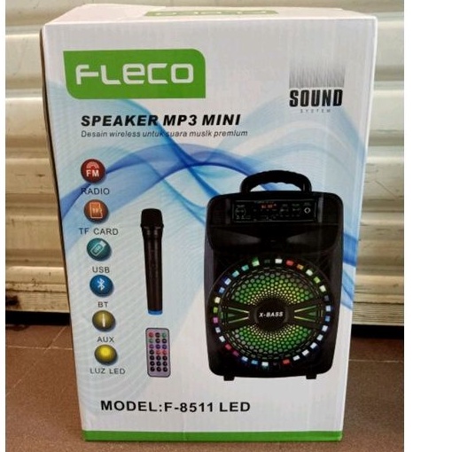 COD SPEAKER BLUETOOTH WIRELESS FLECO 8'5 INCH F-8955C/F-8511/F-8512/f-8882M BONUS MIC WIRELESS X-BASS//SPEAKER KARAOKE//SPEAKER SALON AKTIF X-BASS//SPEAKER WIRELESS