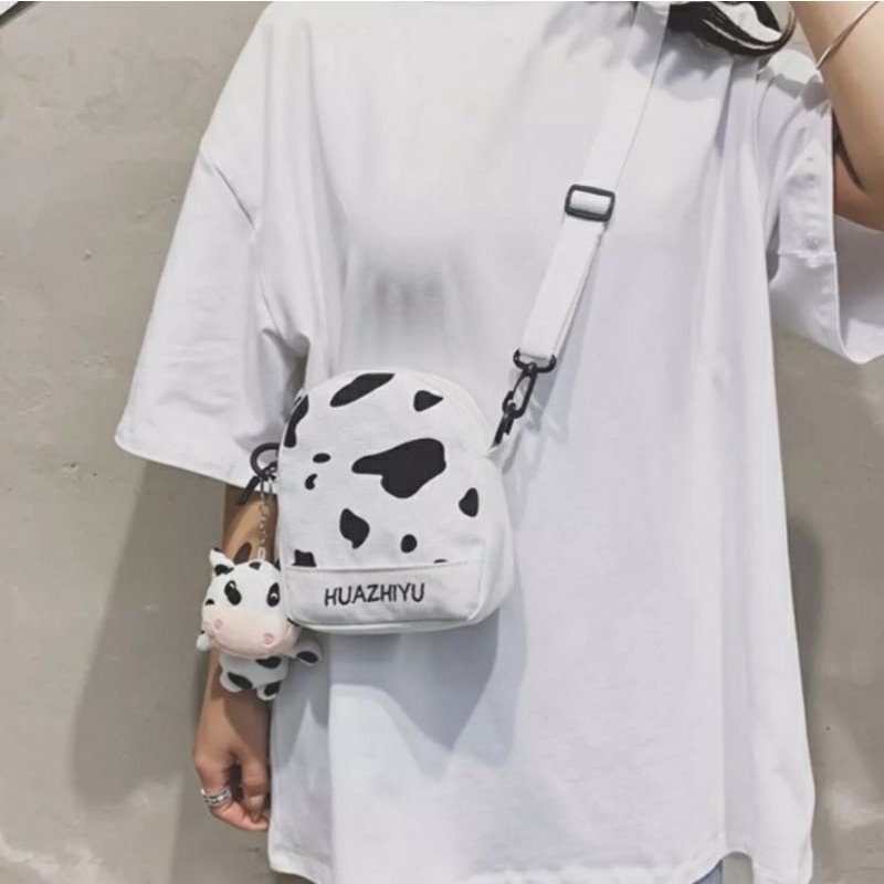 dem_Sare / DS1097 - Slingbag Tas slempang Motif Sapi Sling bag Tas selempang Mini