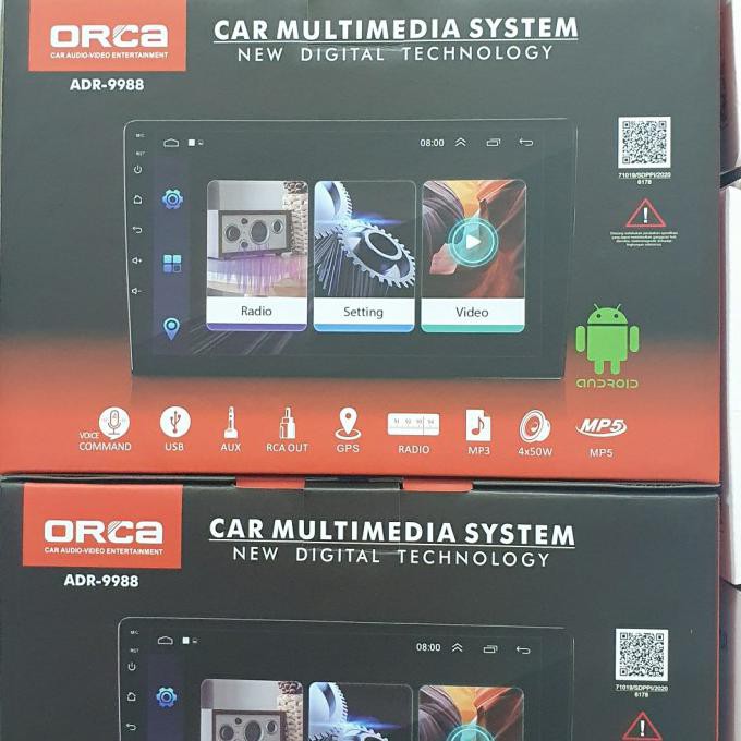 READY Head Unit TV mobil double din Android 10inch Orca ADR 1088