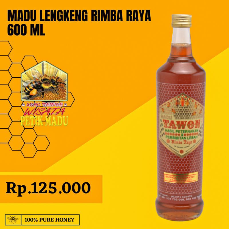 

Madu lengkeng rimba raya 600 ml honey kesehatan madu lebah