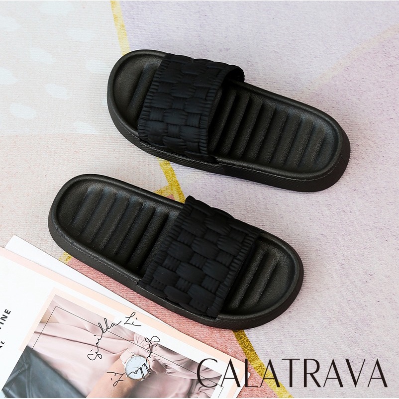 SENDAL KARET FLAT WANITA ANTISLIP CALATRAVA 9901-13