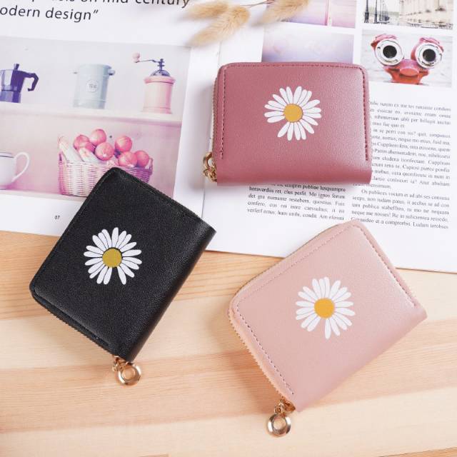 EV - D61-1 DOMPET  KOIN WANITA DOVE KELLI BELLY  MINI GRACE  KOREAN BUNGA DAISY