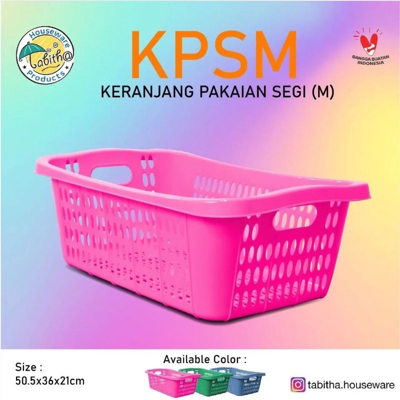 KPSM keranjang baju bersih murah tabitha / keranjang baju / keranjang laundry