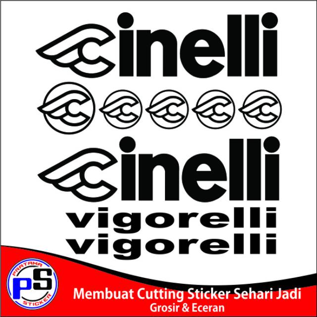 Sticker Frame Sepeda Cinelli Fullset