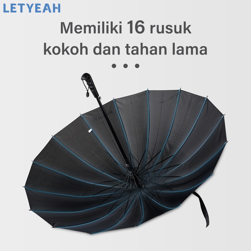 letyeah Payung besar golf anti UV 16 jari /payung golf tahan lama