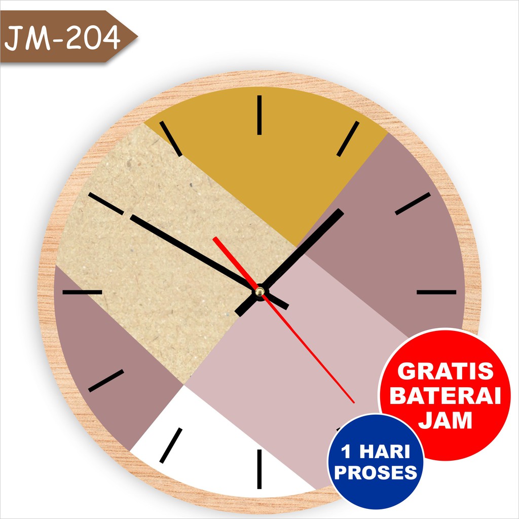 Jam Dinding Promo Tempel Ruang Tamu Kamar Kantor Aesthetik Cantik Estetik wanita Hiasan Wall decor h