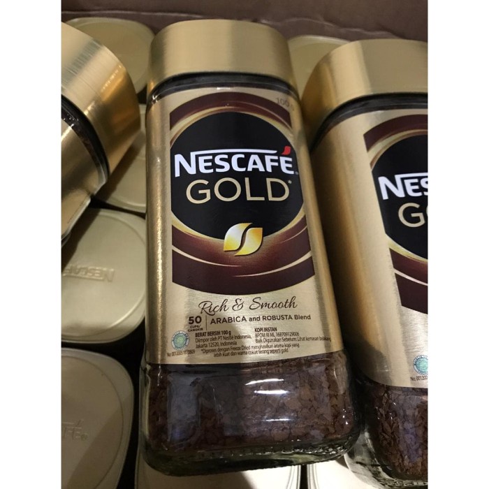 

Nescafe Gold Rich & Smooth 100gr 100g 100 g Kemasan Baru Import Nestle