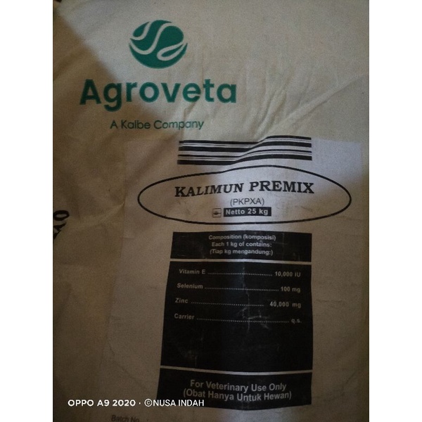 Jual Vitamin E Selenium Zinc Kalimun Premix Repack 1kg Shopee Indonesia