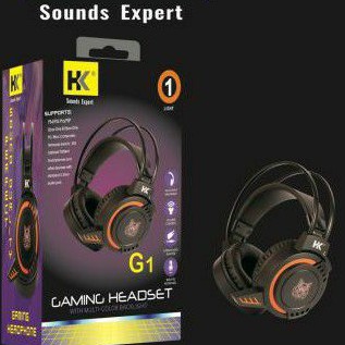 HEADPHONE HEADSET GAMING LED HK G1 EXTREME BASS With MIC ORIGINAL