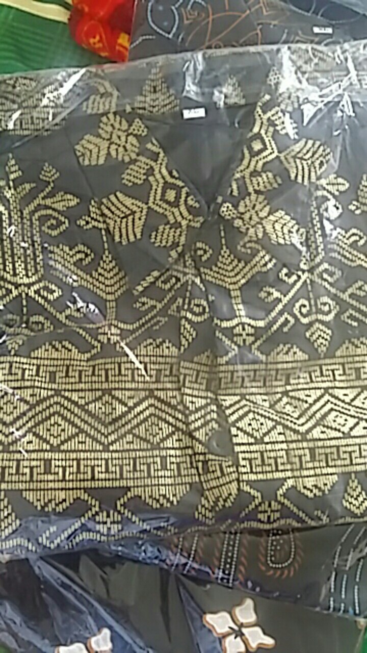 Kemeja Batik Pria Lengan Panjang Anjani Gold