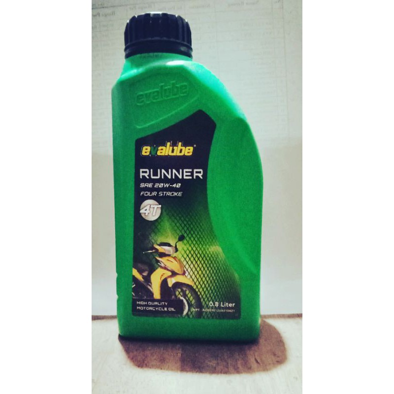 Jual Oli Mesin Evalube 4T 0 8L 800 Ml Shopee Indonesia