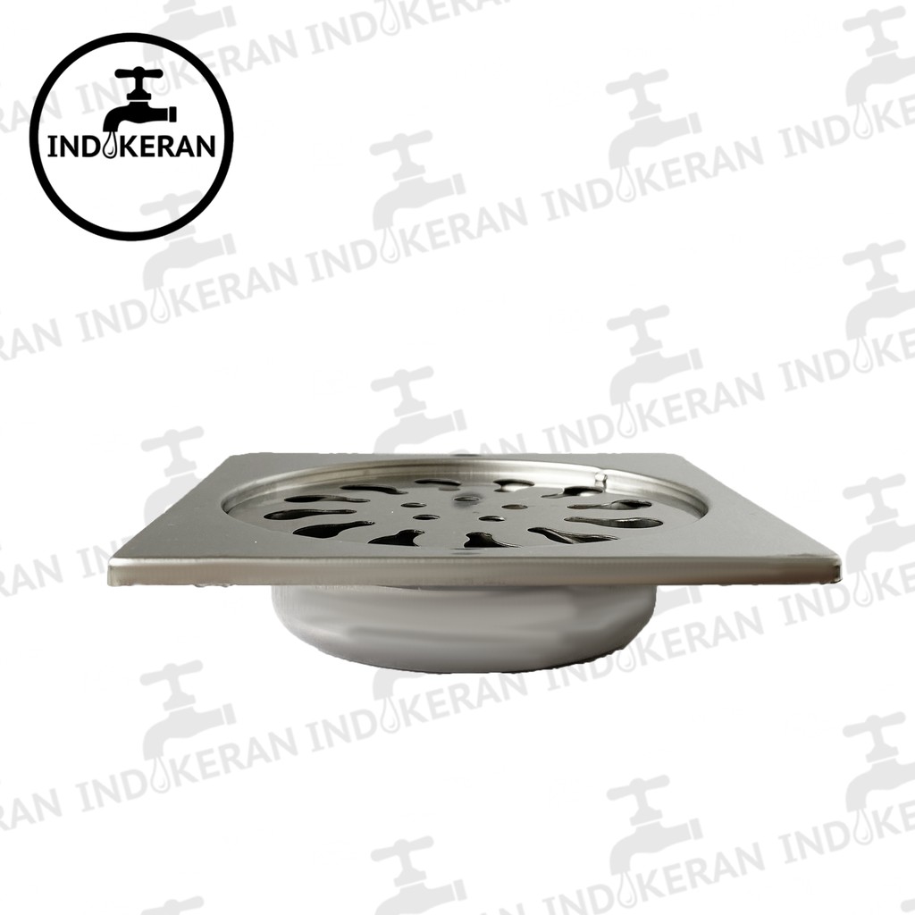 INDOKERAN - Saringan Filter Got Kamar Mandi Stainless Steel - 4 Inch - High Quality