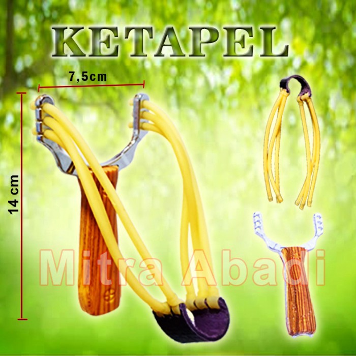 Ketapel Aluminium Berburu / Slingshot Catapult Handhelt Survival Tools