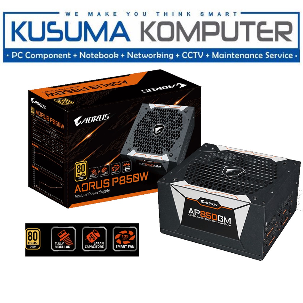 Gigabyte Aorus PSU P850W 850 80+ Gold Full Modular GP-AP850GM