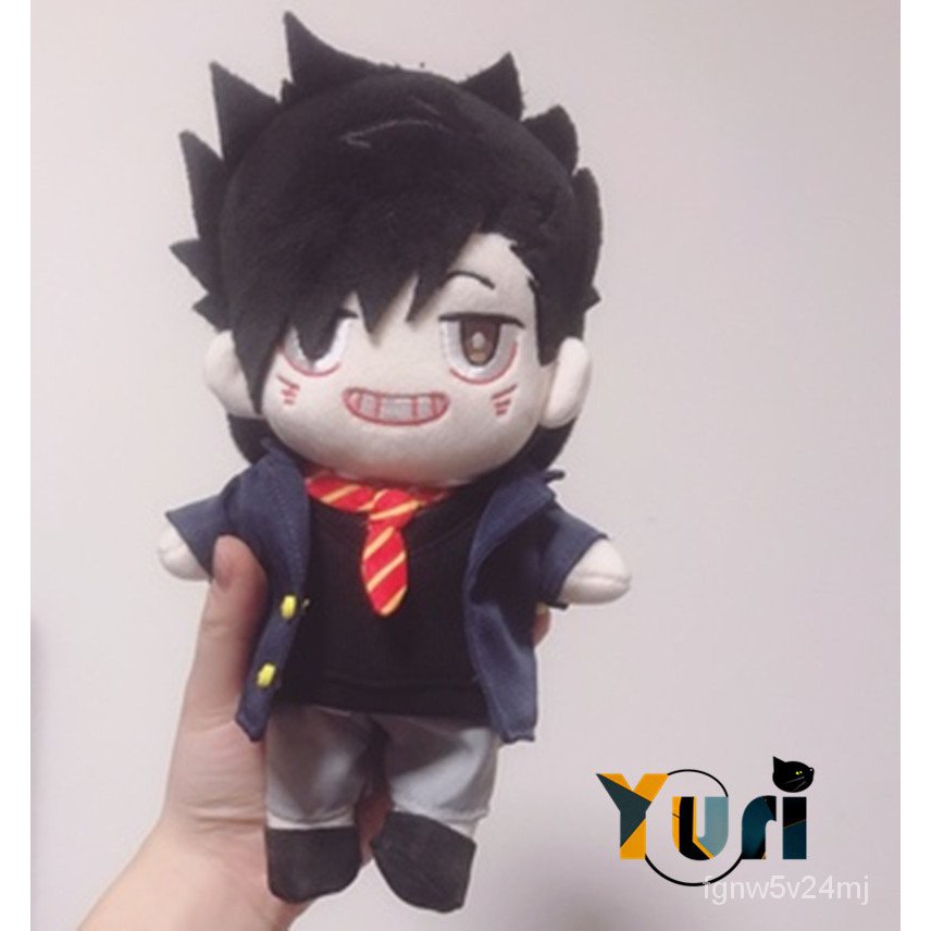Yuri Haikyuu Kuroo Tetsurou Plush 20cm Doll with Clothes costume toys stuffed Soft collection cosp