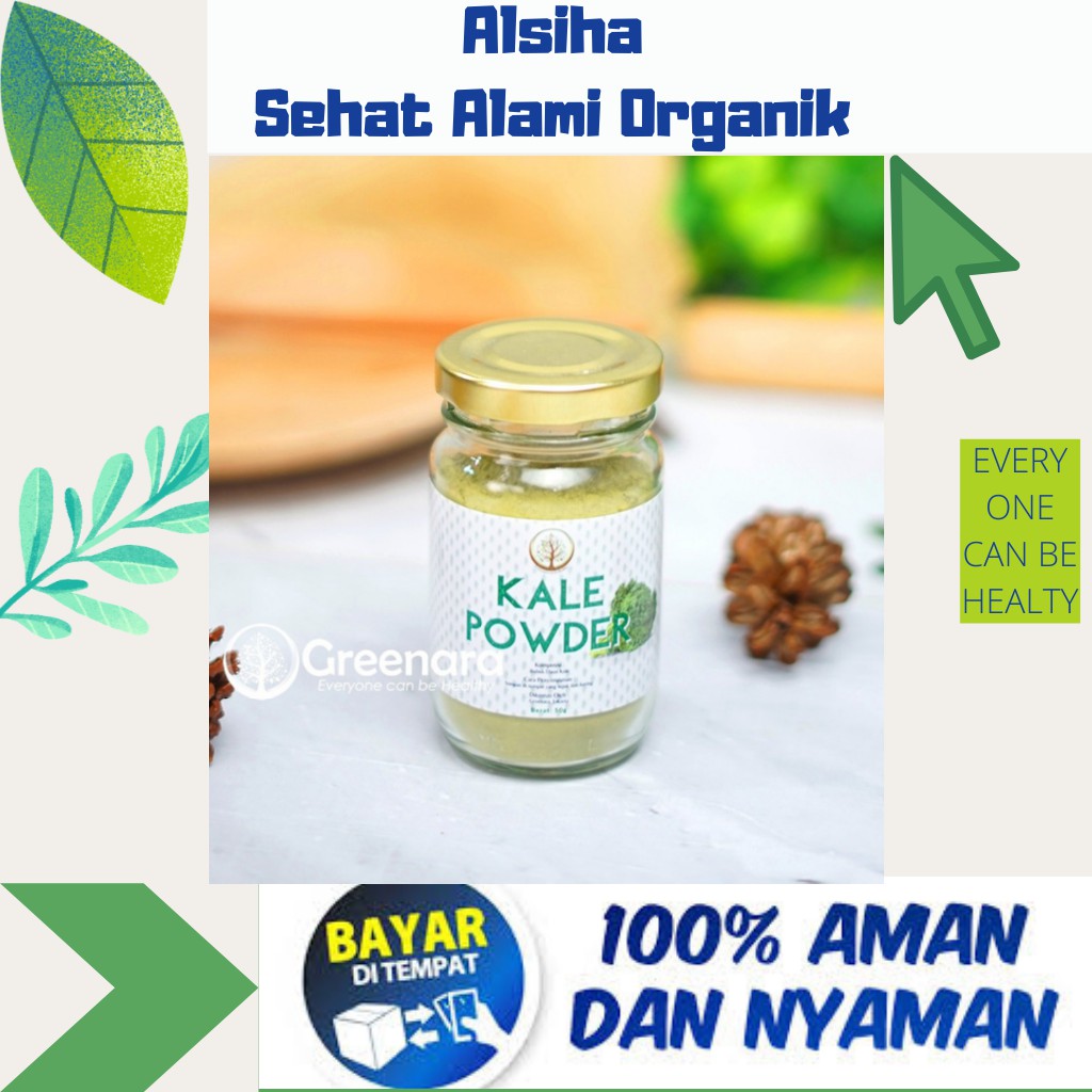 

Powder Minuman Premium Rendah Kalori Sehat Alami Kale Powder 50gr