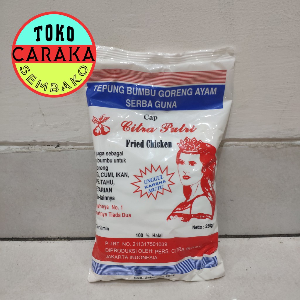 

Tepung Ayam Goreng Citra Putri - Fried Chicken - Serba Guna - 250g