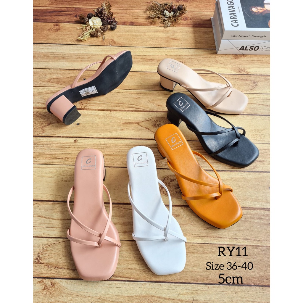 ABBUSHOES RY 11 hak tahu jepit silang chika 5cm