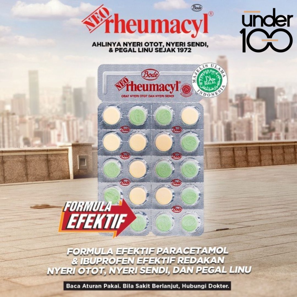 ❤ Under100 ❤ Neo Rheumacyl 20 Tablet | Neuro 10 Tablet Obat Nyeri Otot dan Nyeri Sendi Halal Bode