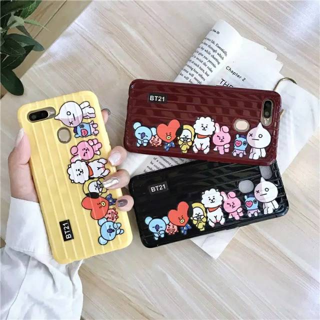 SOFT CASE BT21 VIVO Y12 Y15 Y17 Y19 Y91 Y93 Y95 Y91C Y30 Y50 Y30i